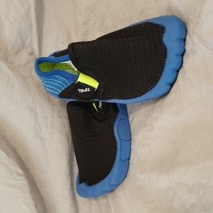 Newtz blue, black & yellow water shoes